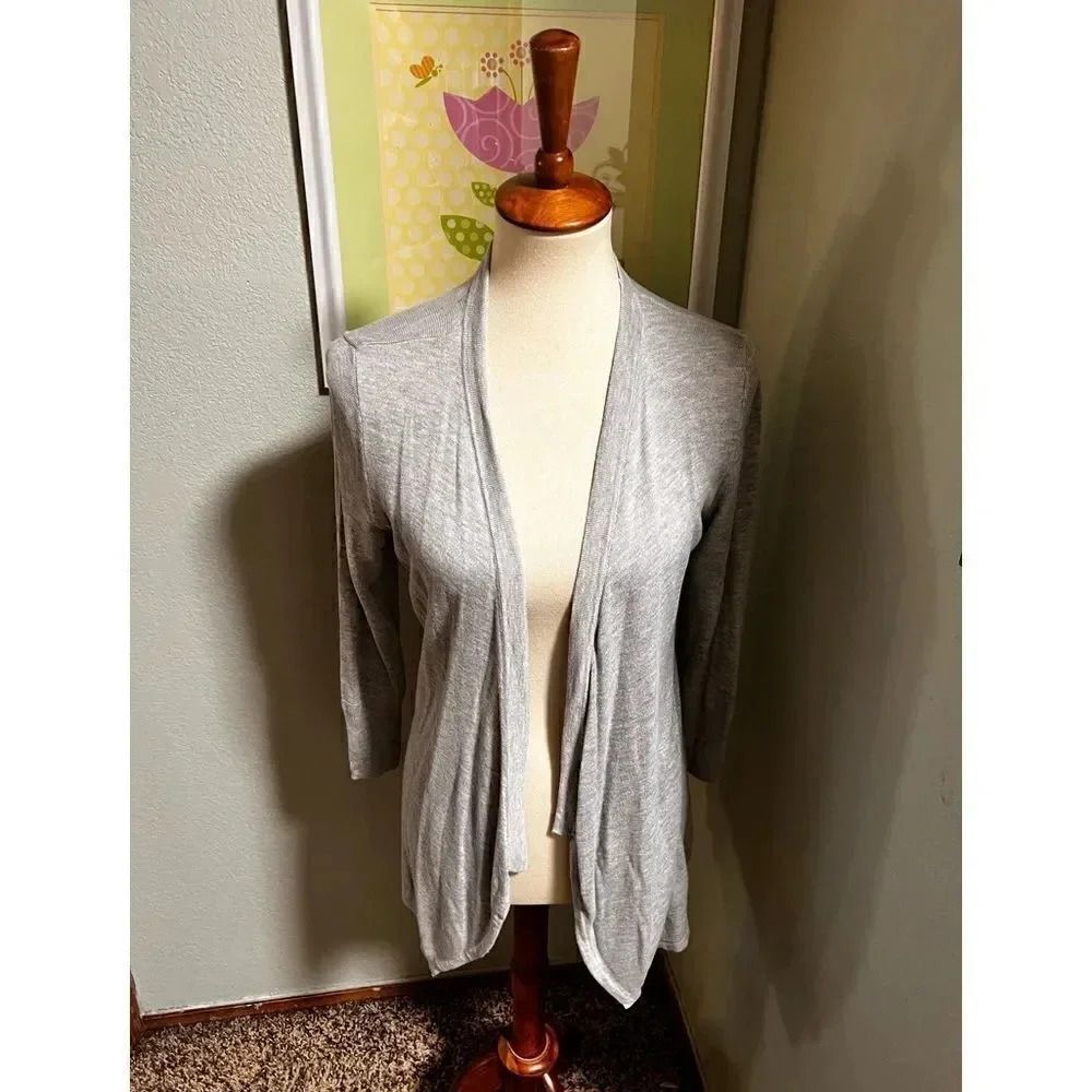 EUC Maurice’s Light Gray Open Cardigan #C3